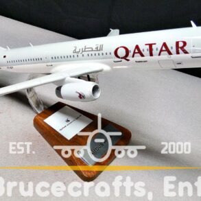 Model of A321 Qatar Airways with detailed craftsmanship.